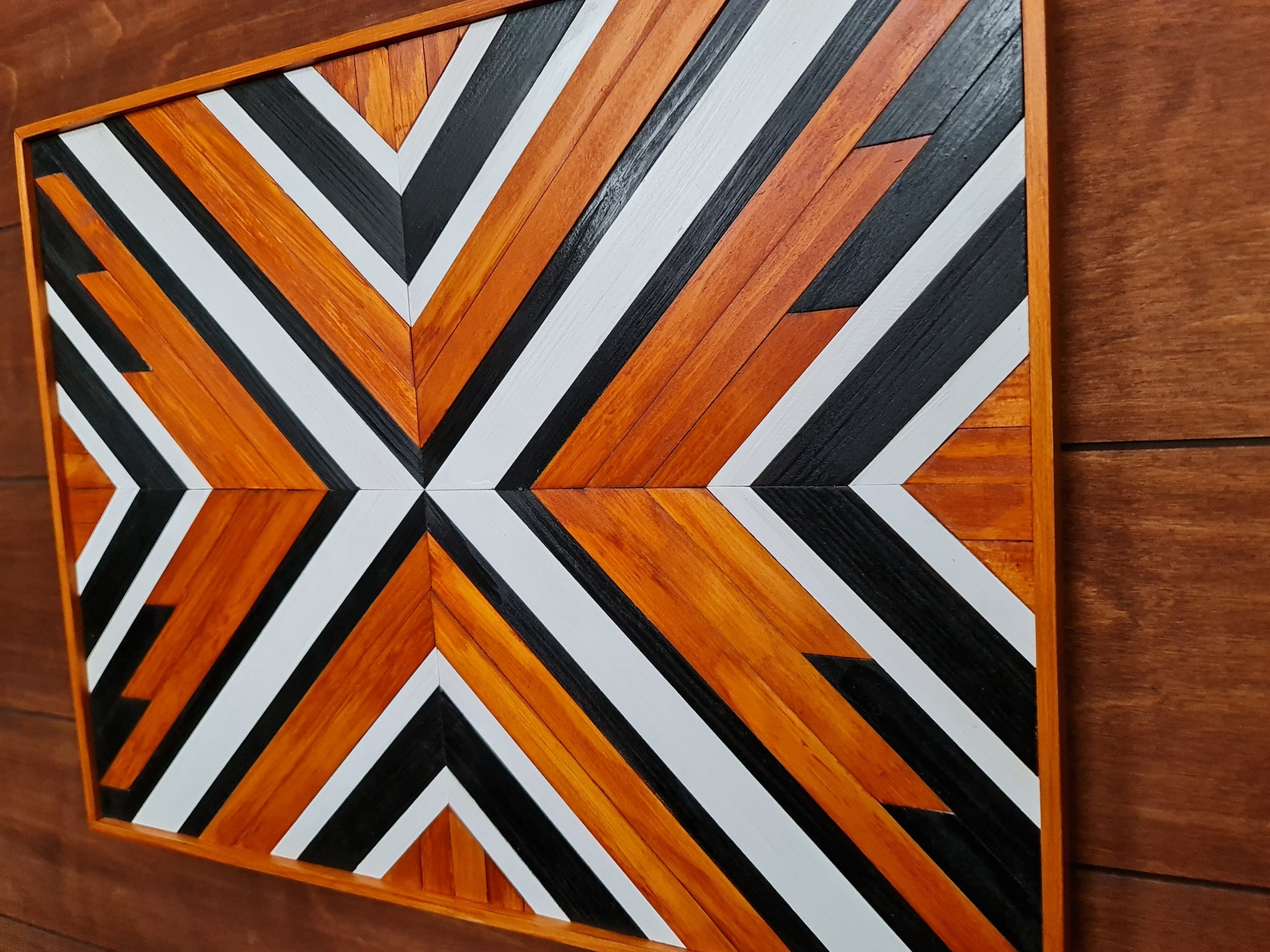 Tribal Wood Wall Art Wall Décor Custom Made Panel Wall Etsy