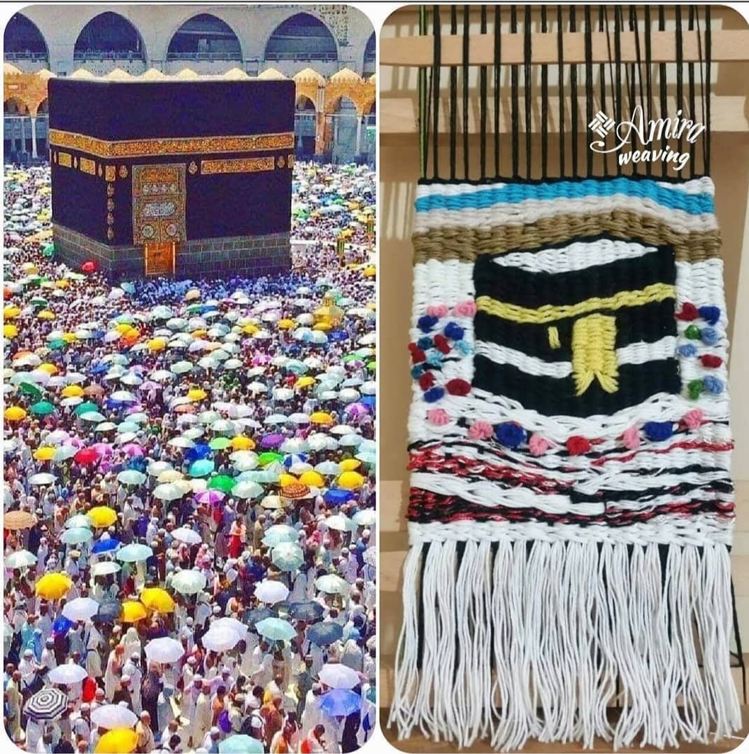 Kaaba. Islamic Woven Wall Hanging Tapestry Etsy UK