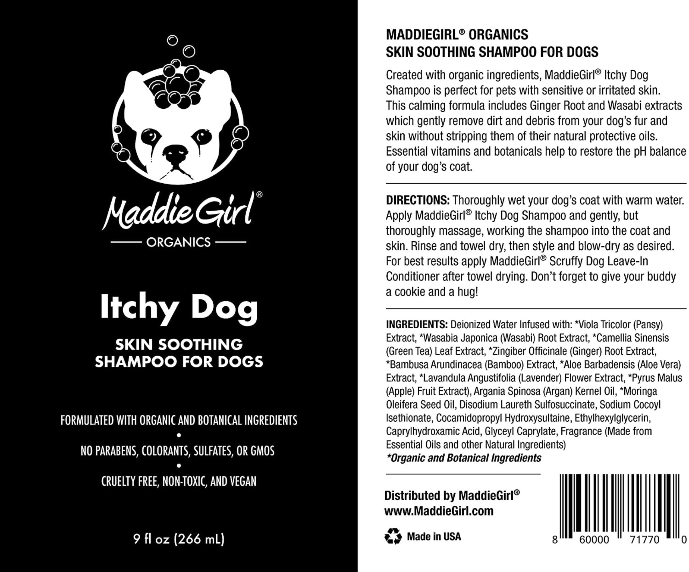 Itchy Dog Antiitch/skinsoothing Shampoo Great for Etsy UK