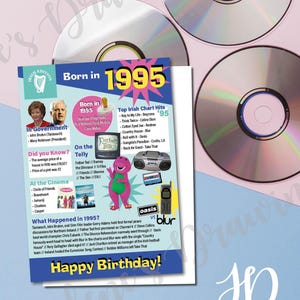 Carte 30e anniversaire irlandaise 1995