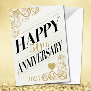 結婚50周年記念カード - 金婚式おめでとう