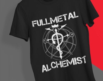 Full metal Alchemist Shirt,FMAB Shirt, Fullmetal Alchemist,Brotherhood Shirt,  Alphonse Elric, Edward Elric,fma T-Shirt, Anime