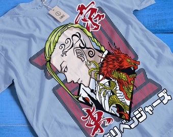 Estilo unisex Fire / Ropa de calle / Estilo japonés / Unisex / 100 % algodón.