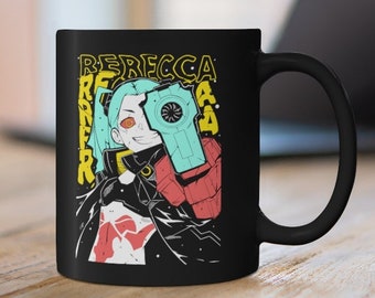 Cyberpunk Edgerunners Mug, Edge runners DAVID & LUCY neon Mug, Cyberpunk Edgerunners Rebecca, Cyberpunk Mug, Cyberpunk Edgeru5
