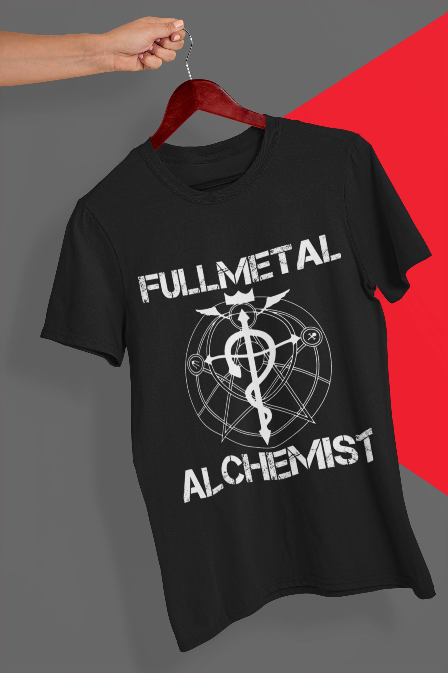 Fullmetal Alchemist Brotherhood Anime T Shirt 100% Cotton