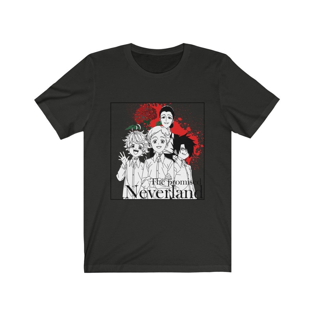 Camiseta Anime The Promised Neverland Emma/Norman/Ray - Estampado 3D, Manga Corta, Tallas S-2XL