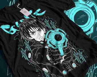 GANTZ アニメTシャツ 厚手コットン ユニセックスTシャツ マンガオタク