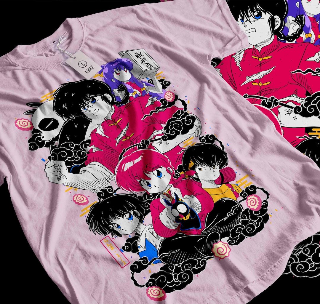 Unisex Ranma Saotome Anime T-shirt, Genma Panda Manga Shirt - Etsy