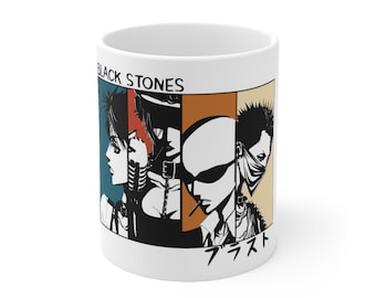 Nana Anime Black Stones mug, Nana Osaki, Nana Anime mug, The Black Stones, Nana Osaki mug, Nana Trapnest Band, Blast mug