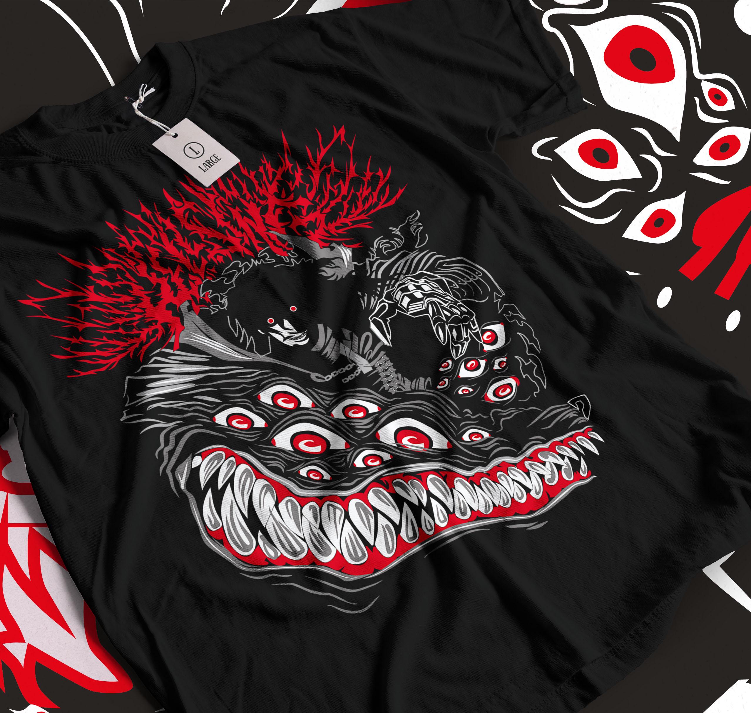 T-shirt Hellsing Alucard Integra Seras - Anime Vampire Dark, Coton, Tailles S à 5XL