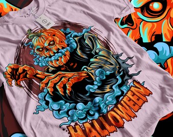 Camiseta de Halloween, camiseta de calabaza, camiseta gráfica de Jack o' Lantern, camiseta de calabaza, camiseta de cosecha de otoño, lindas camisetas de otoño