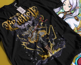 RETRO Frieren T-Shirt, Frieren Vintage Shirt, Frieren T-Shirt Fan, Frieren Tshirt, Otaku t shirt, anime shirt, manga comic tee
