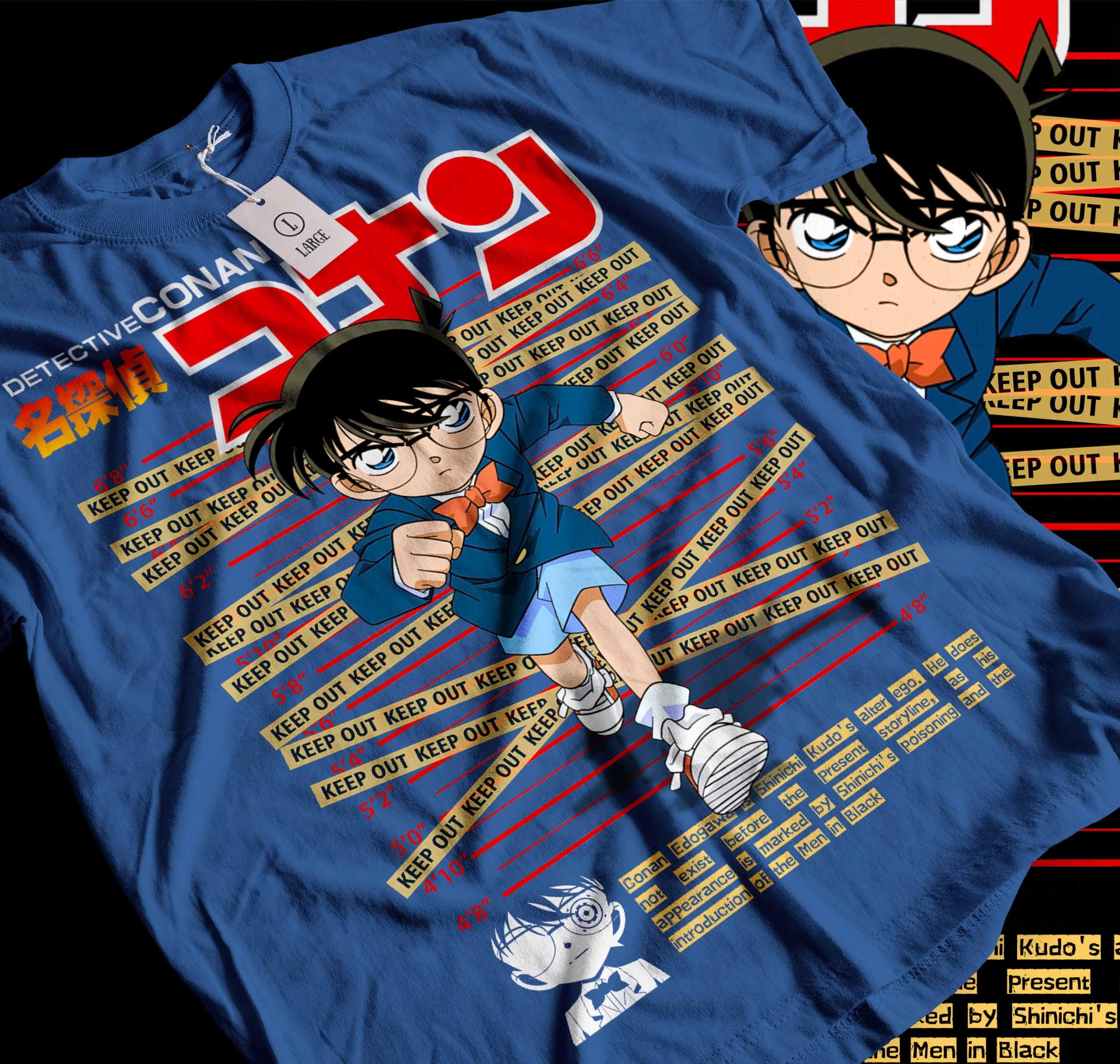 Vintage 90s Detective Conan Anime Tshirt - Etsy