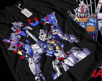 Camiseta unisex de Gundam, camiseta de anime de los 90, camiseta vintage, camiseta para amantes del anime robot, camiseta de anime, camiseta de manga japonesa, camiseta retro de anime de Gundam