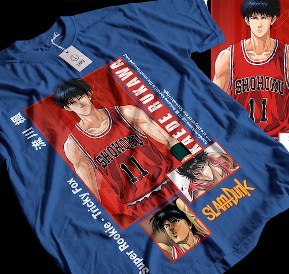 SLAM DUNK　tシャツ Unisex Tshirt, Sport 90s Anime Lovers, Basketball Anime Tshirt