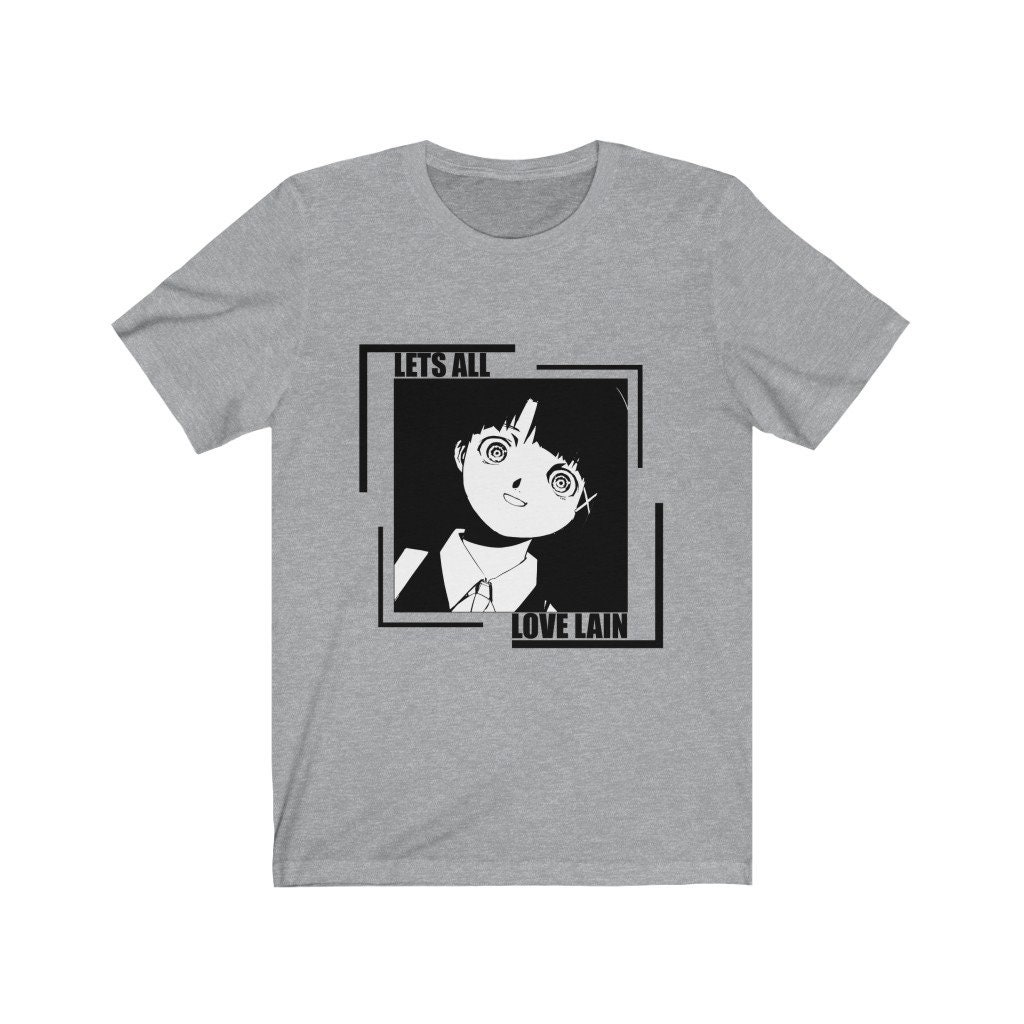 Serial Experiments Lain Tシャツ、SFアニメグラフィックTシャツ（男女