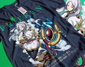 RETRO Frieren T-Shirt, Frieren Vintage Shirt, Frieren T-Shirt Fan, Frieren Tshirt, Otaku t shirt, anime shirt, manga comic tee
