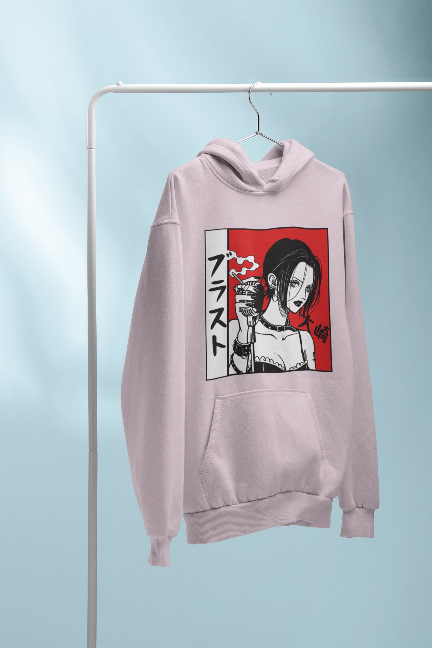 Nana Anime Black Stones Hoodie Nana Osaki Nana Anime Hoodie the Black Stones Nana Osaki Hoodie Nana Trapnest Band Blast Hoodie4 Etsy