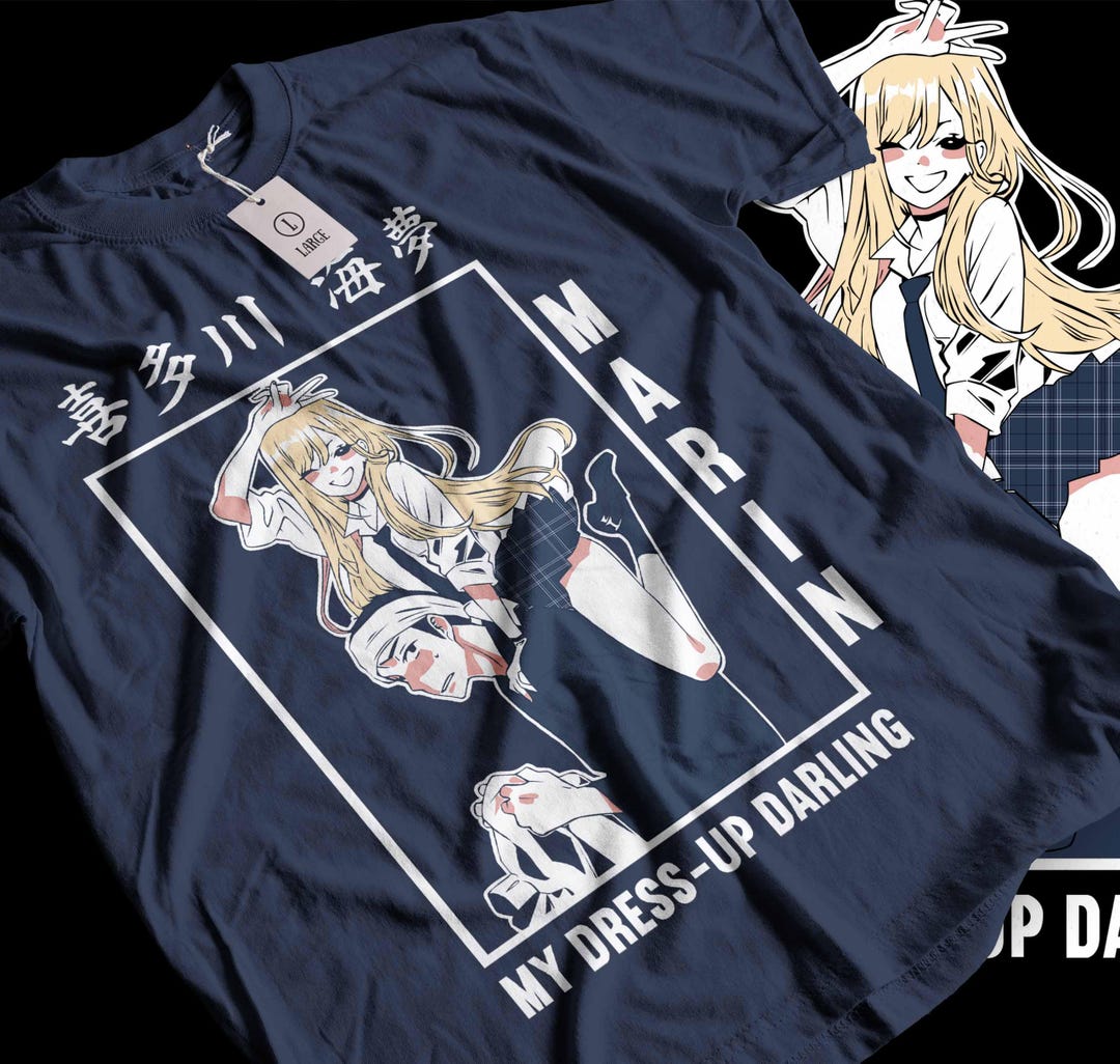 dress up darling shirt Marin Kitagawa T-Shirt My Dress Up Darling Anime Lovers Gift Anime Lovers Shirt All Size