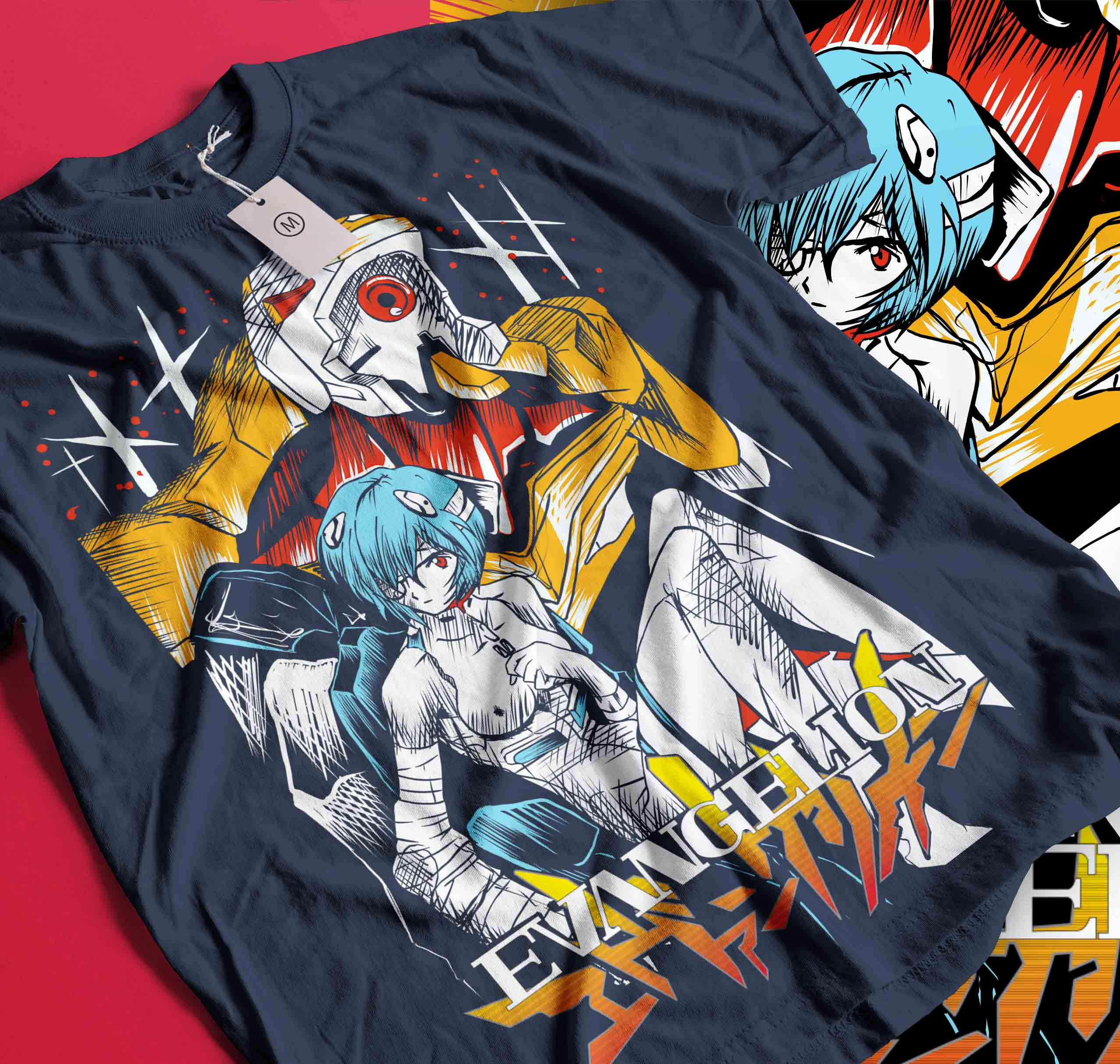 T Shirt Neon Genesis Evangalion - Etsy
