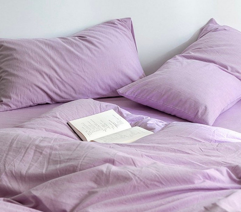 Ever Lasting Lavender Purple Bedding Set Queen Duvet Cover Etsy