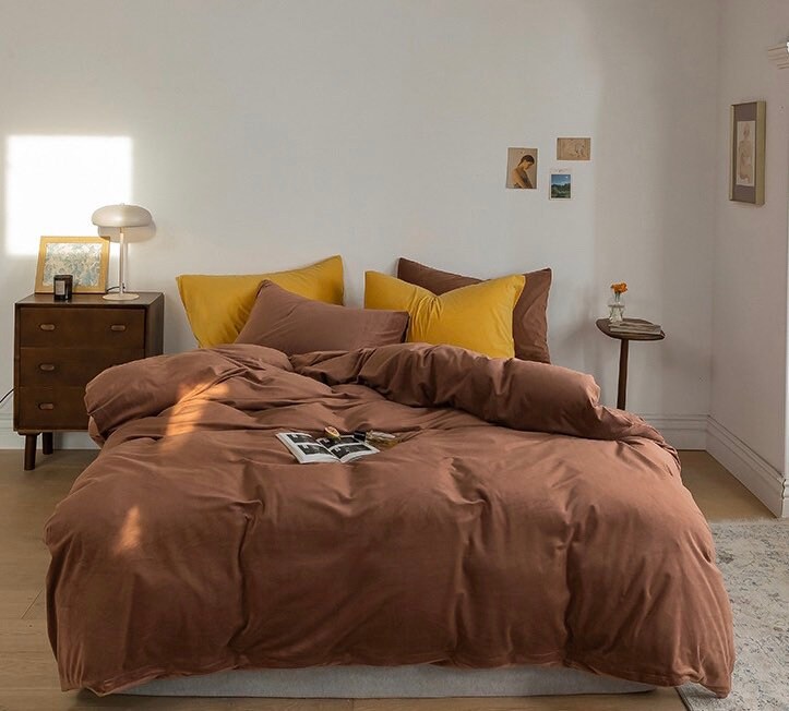 Black Velvet Bedding Set Queen Bedding Set King Twin Duvet | Etsy