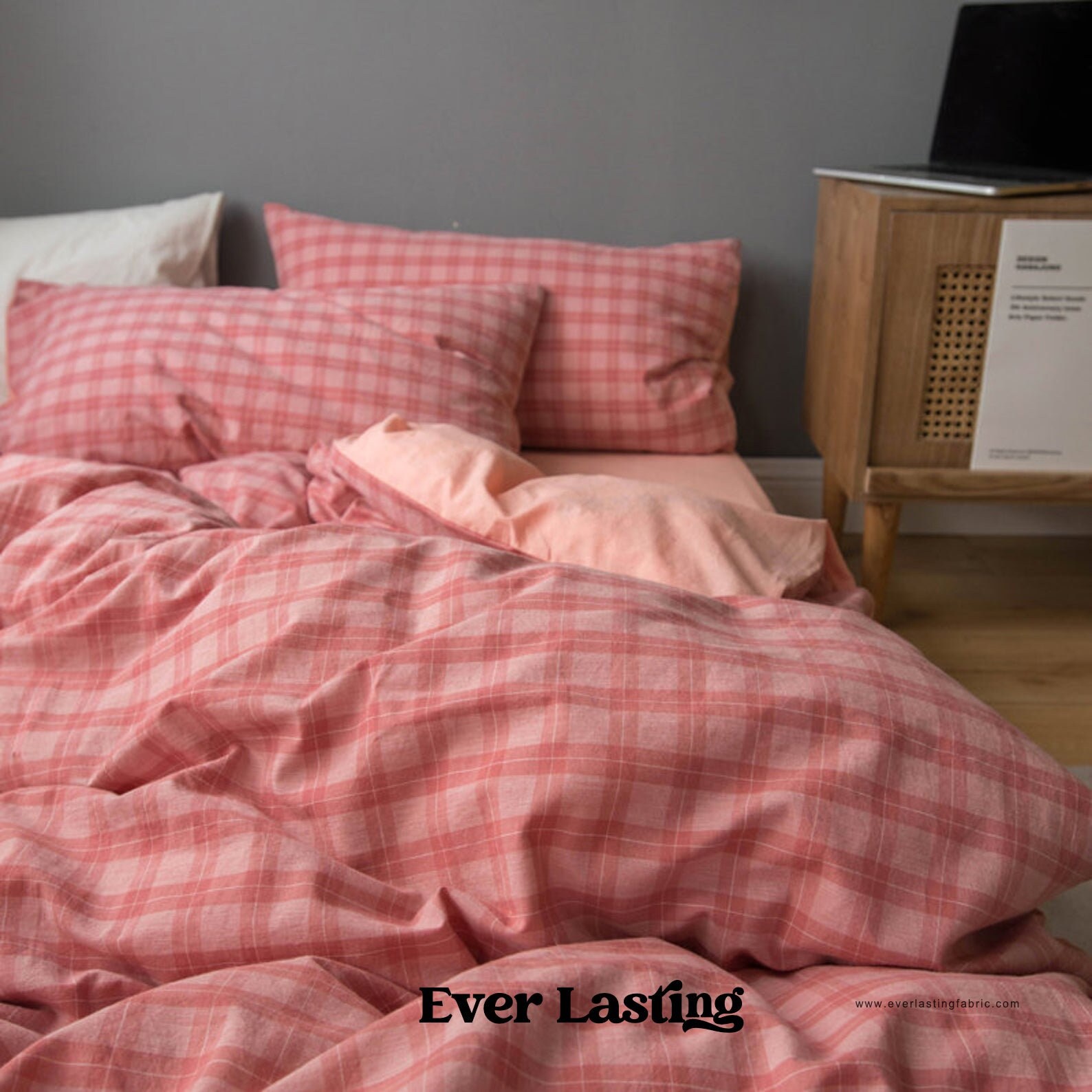 Ever Lasting Yellow Plaid Bedding Set Yellow Plaid Duvet Etsy