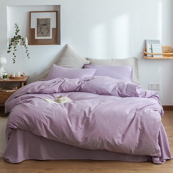 Lavender Purple Bedding Set, Purple Duvet Cover Canada