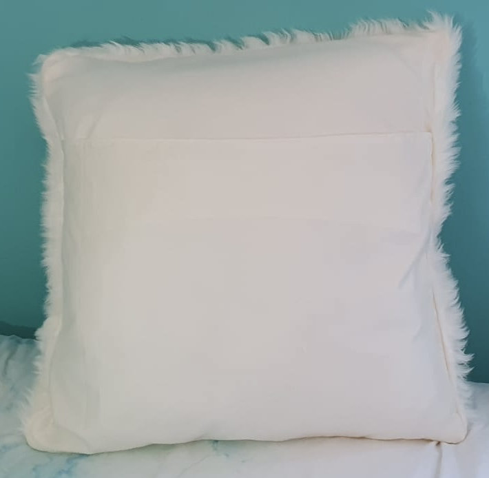 White Fluffy Pillow Cover Etsy UK