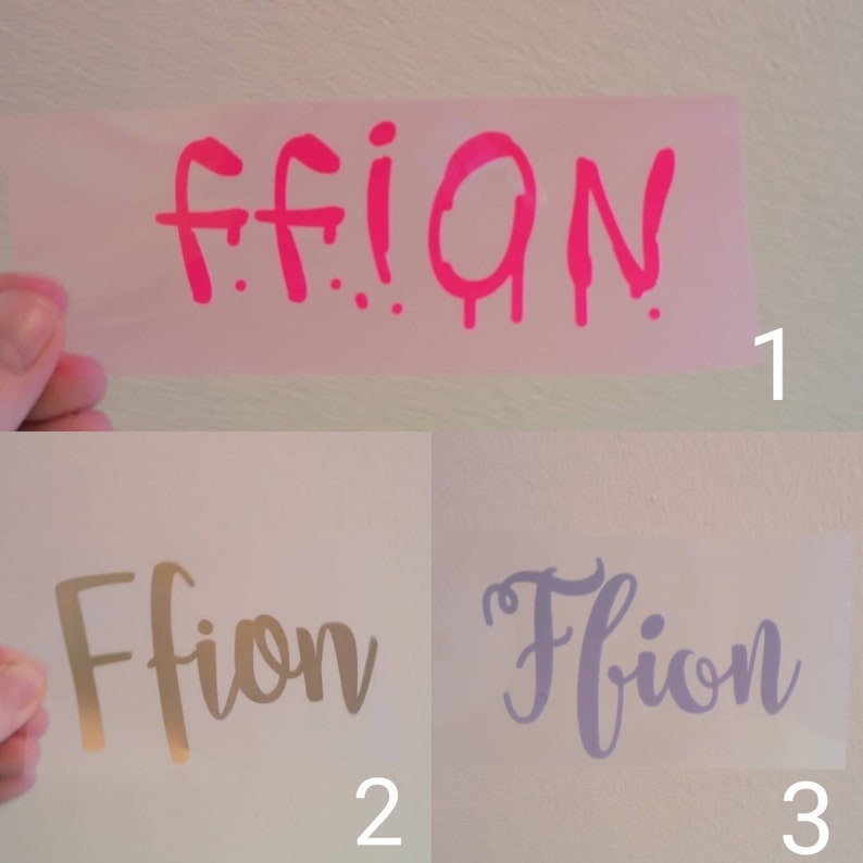 new baby Iron on vinyl decal personalised Custom name kids craft projects HTV transfer t shirt press vinyl