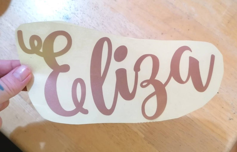 new baby Iron on vinyl decal personalised Custom name kids craft projects HTV transfer t shirt press vinyl