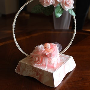 Baby-Dusche-Mittelstück, Rose Gold Tutu Kleid, rosa Herzstück, Mädchen-Baby-Dusche-Mittelstück, Herzstück Dusche, rosa Dusche