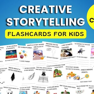 Storytelling Flashcards for Kids: Creative Writing Prompts (Printable PDF Download)