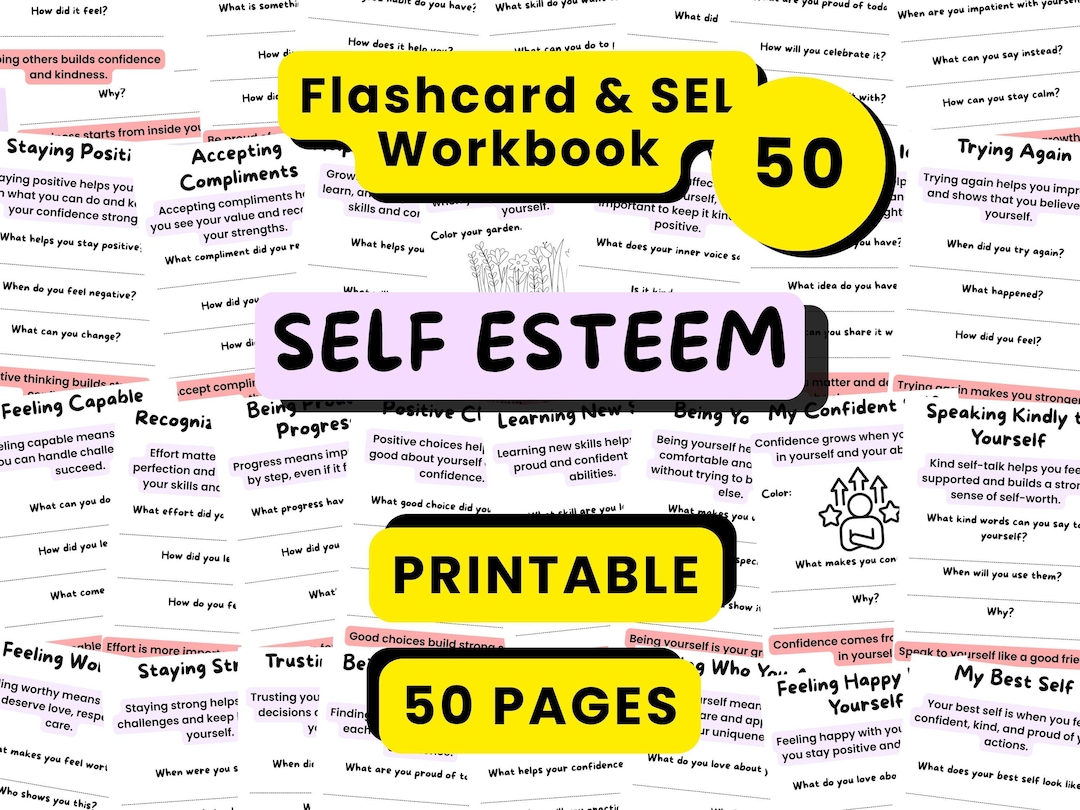 Self Esteem Workbook for Kids, Confidence Building Activities ...