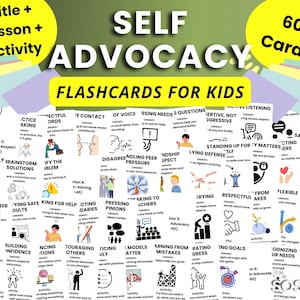 Cartes mémoire pour les enfants sur la défense de leurs droits, Cahier d'exercices sur la confiance en soi, Règlement sur le soutien affectif, Cartes PDF imprimables