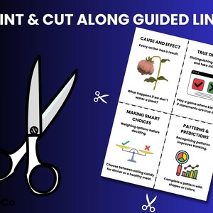 Critical Thinking Flashcards for Kids, Printable Learning Decision Making Skills, Educational Cards image 7