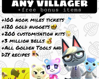 Their Villager Photo! Bonus ANY UNGIFTED VILLAGER That You Want