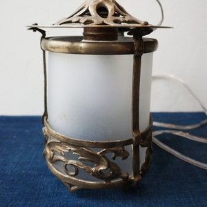 Antique lantern. Art nouveau. Antique night lamp