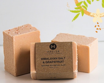 Himalayan Salt & Grapefruit Handmade Soap: Natural / Vegan / Artisan / Eco / Plastic-Free / Cruelty-Free