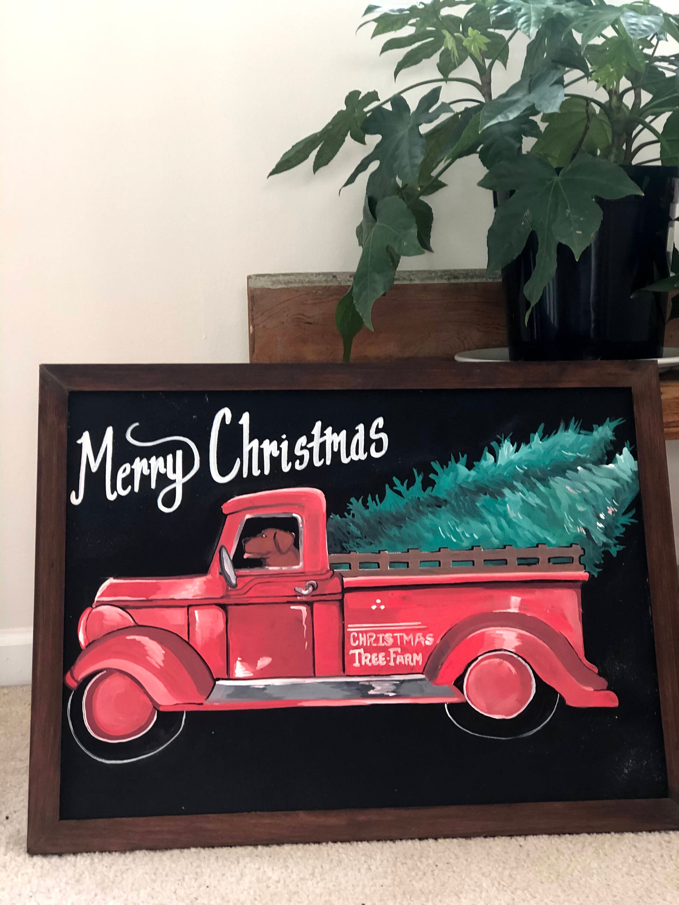Christmas Tree Farm Truck Etsy