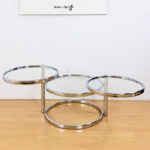 Leitmotiv - Salontafel / Koffietafel - Dubbel draaibaar (Milo Baughman-stijl) - Amsterdam Dutch design