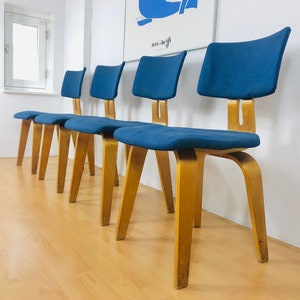 Pastoe Set van 4 stoelen Cees Braakman Plywood SB03 image 1