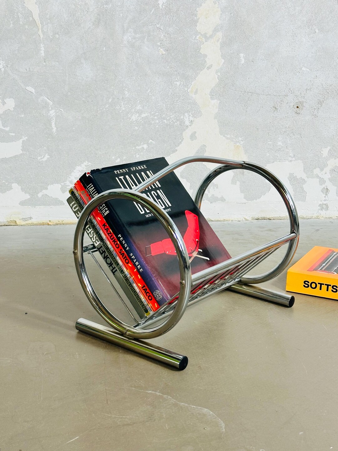 Zack Magazine Rack Space Age - Lp/magazine Rack - Chroom 60s/70s Buisframe - ZACK - Etsy