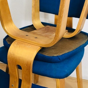 Pastoe Set van 4 stoelen Cees Braakman Plywood SB03 image 8