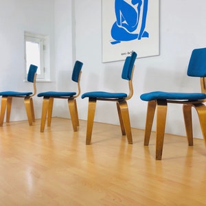 Pastoe Set van 4 stoelen Cees Braakman Plywood SB03 image 2