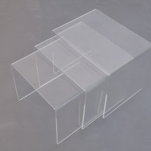 Vintage space age - Plexiglas - Salontafel /Mimiset of 3 - SIZE: L, M and S