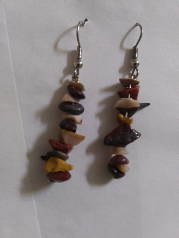 Mooakite Dangle Earrings(Australian Jasper)