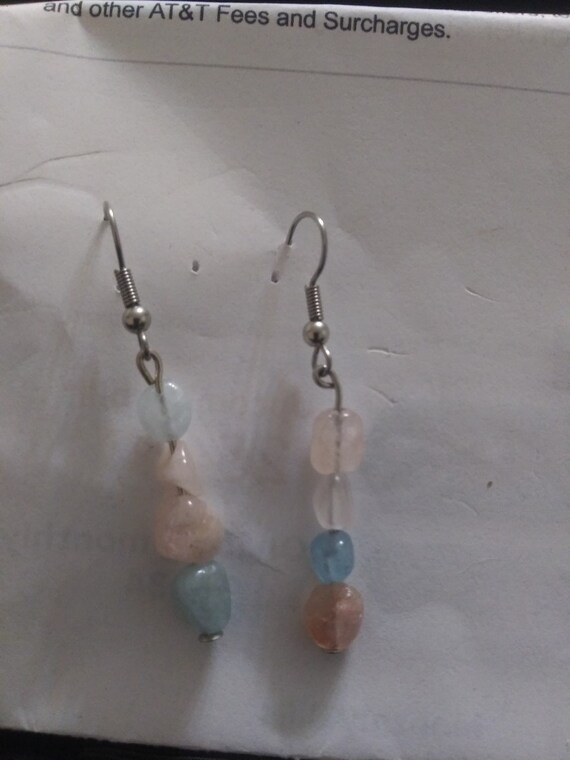 Morganite Dangle Earrings