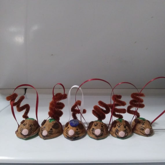 Cute, Whimsical, Fragant Handmade Spice Mice Holiday Ornaments!