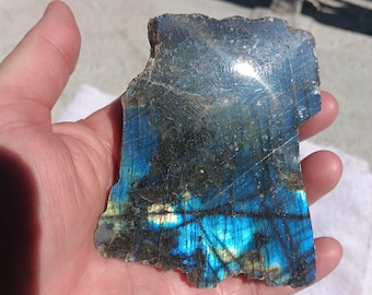 Piece Of Genuine Labradorite Stone, Perfect For Jewelry-Making, Rock Collecting, Etc.-Wow!